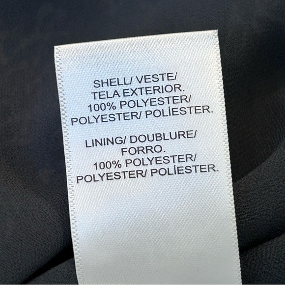 Lucky Brand Navy Floral 3/4 Sleeve Dress Size Large Cottagecore - Picture 7 of 9